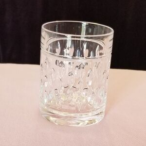 Ralph Lauren Crystal Tumbler Aston Collection With Tear Drop Pattern